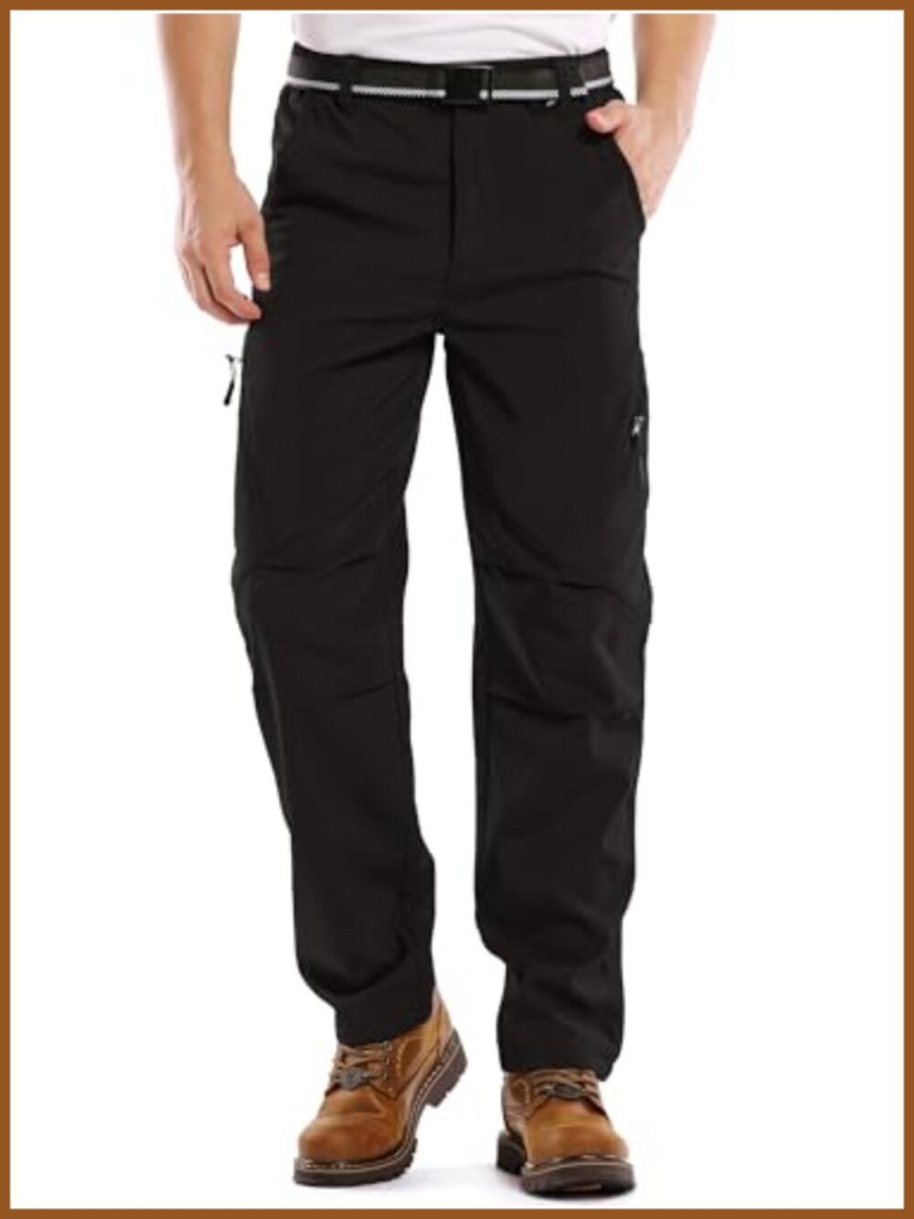 Men's Waterproof Fleece Lined Insulated Ski Snow Hiking Pants